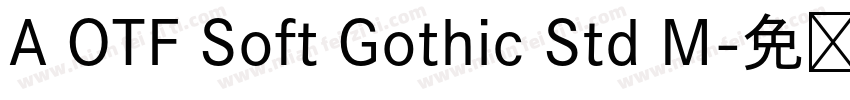 A OTF Soft Gothic Std M字体转换